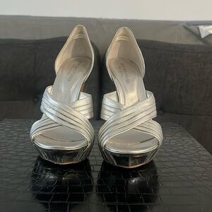 Sergio Rossi silver heels